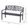 50" Blossoming Pattern Garden Decorative Patio Park Bench with Beautiful Floral Design & Relaxing Comfortable Build