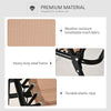 Folding Patio Chair, Outdoor Portable Armchair Camping Chair for Camping, Pool, Beach, Lawn, Deck, Beige