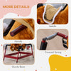 Ride on Horse, Kids Spring Rocking Horse, Interactive Horse with Realistic Sounds for 5-12 years old, Light Brown