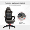 Gaming Chair Ergonomic Chair High Back Office Chair with Adjustable Height, Swivel Recliner Computer Chair with Lumbar Support, Brown