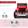 Two-Seater Tractor for Kids with Detachable Bucket, 12V Battery Powered Ride on Farm Truck with Parent Control, 2 Speeds, Music Lights, Suspension Wheels, for 37-72 Months, Red