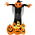 9ft Halloween Inflatables, Pumpkin Ghost with Pumpkin Patch, Outdoor Giant Blow Up Yard Decoration with Build-in LED