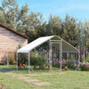 Large Metal Chicken Coop, Walk-in Chicken Runs for Yard with Water-resistant and Anti-UV Cover, Poultry Cage Outdoor for Ducks, Rabbits, Pet Enclosure for Backyard, 13.1' x 9.8' x 6.4'