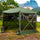 6-Sided Hexagon Pop Up Party Tent Gazebo with Mesh Netting Walls & Shaded Interior, 12' x 12', Green