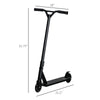Stunt Scooter Pro Scooter Entry Level, Freestyle Scooter w/ Lightweight Alloy Deck for 14 Years and Up Teens, Adults, Black