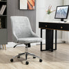 Mid-Back Home Office Chair, Height Adjustable Task Chair with 360 Degree Swivel and Tilt Function, Grey