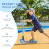 Kid's Adjustable Kick Scooter w/ Foldable 3 Wheel Design & Flashing LED Lights