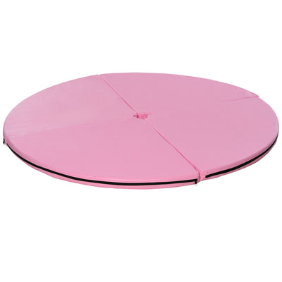Pole Dance Mat Foldable Yoga Exercise Safety Dancing Cushion Crash Padding Pink