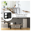 Filing Cabinet/Printer Stand with Open Storage Shelves, for Home or Office Use, Including an Easy Drawer, Black