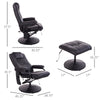 360-Degree Seat Swivel Massage Recliner Chair with Remote Control, Black