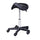 Adjustable Hydraulic Swivel Salon Massage Spa Seat Tattoo Parlor Rolling Saddle Stool with PU Leather - Black