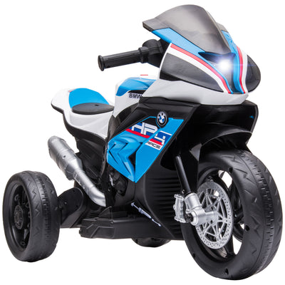 Licensed BMW HP4 Kids Electric Motorcycle Ride-On Toy 3-Wheels 6V Battery Powered Motorbike with Music for Girls Boy 18 - 60 Months, Blue