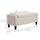 Linen Storage Ottoman Bench Lift Top Tufted Rectangle Ottoman for Living Room, Entryway, or Bedroom, Beige