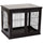 26'' Decorative Dog Cage Wooden Pet Crate Kennel with Double Door Entrance & a Simple Modern Design