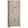72" Freestanding 4-Door Kitchen Pantry, Storage Cabinet Organizer with 4-Tiers, and Adjustable Shelves, Natural