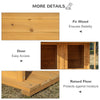 PawHut Wooden Dog House Outdoor for 2 Medium Small Dogs with Porch