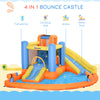 5-in-1 Kids Inflatable Bounce House Jumping Castle with Water Pool, Slide, Climbing Walls & 2 Water Guns