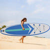 Blue Inflatable Stand Up Paddle Board Ultra-Light Yoga SUP with Non-Slip Deck Pad, Premium Accessories