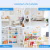 Kids Storage Cabinet 3 Shelves Anti-toppling Toy Storage Organizer Children Bookcase Book Rack for Children's Play Room/Bedroom, Grey