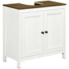 Modern Bathroom Sink Cabinet, Floor Standing Under Sink Cabinet, Freestanding Storage Cupboard with Adjustable Shelf, Antique White
