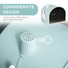 Cat Litter Box with Lid, Covered Litter Box for Indoor Cats with Tray, Scoop, Filter, 17" x 17" x 18.5", Green