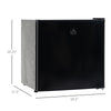 Mini Freezer Countertop, 1.1 Cu.Ft Compact Upright Freezer with Removable Shelves, Reversible Door for Home, Dorm, Apartment and Office, Black