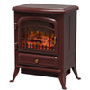 Electric Fireplace Heater, Fireplace Stove with Realistic LED Flames and Logs, and Overheating Protection, 750W/1500W, Red