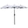 Double-sided Patio Umbrella 9.5' Large Outdoor Market Umbrella with Push Button Tilt and Crank, 3 Air Vents and 12 Ribs, for Garden, Deck, Pool, White