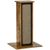 Scratching Pad Cat Tree Corrugated Paper Sisal Scratch Board Climbing Toy Pet Furniture with 1 Spare Board Brown