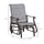 Outdoor Swing Glider Chair, Patio Mesh Rocking Chair with Steel Frame for Backyard, Garden and Porch, Grey