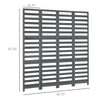 Screen Divider Room Divider Screen with Foldable Design for Indoor Bedroom Office 5' White Grey
