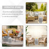 13" x 18" Ceramic Side Table Garden Stool with Knotted Ring Design & Glazed Strong Materials, White