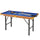 55'' Portable Folding Billiards Table Game Pool Table for Kids Adults With Cues, Ball, Rack, Brush, Chalk,  Blue & Black
