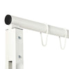 Metal Porch Swing Stand, Heavy Duty Swing Frame, Hanging Chair Stand Only, 660 LBS Weight Capacity, for Backyard, Patio, Lawn, Playground, White