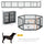24.5" Heavy Duty Pet Playpen, 6 Panels Dog Exercise Pen, with Door, Double Locking Latches, for Indoor Outdoor Use Gray