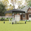8' x 8' Pop Up Canopy with Adjustable Height, Foldable Gazebo Tent with Carry Bag with Wheels and 4 Leg Weight Bags for Garden, Black