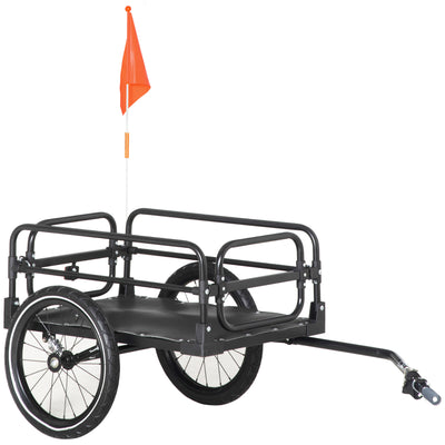 Bike Cargo Trailer, Bike Wagon Bicycle Trailer with Suspension, 16'' Wheels, 88 lbs Max Load