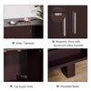 Wooden Cat Litter Box Enclosure & House with Nightstand/End Table Design  Scratcher & Magnetic Doors  Brown