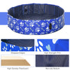 Dog Swimming Pool Foldable for X Small, Small, Medium, Large Pets, Blue