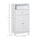 Small Bathroom Vanity Freestanding Bathroom Cabinet Medicine Cabinet Modern Bathroom Storage Cabinet Cupboard With Adjustable Shelf - White