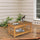 2-Shelf Acacia Wood Table Outdoor Multifunctional Buffet Bar Storage Organizer Natural Finish Teak 35.5"x17.75"x17"