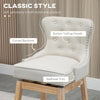 Upholstered Fabric Bar Height Bar Stools, 180° Swivel Nailhead-Trim Pub Chairs, 30" Seat Height with Rubber Wood Legs, Set of 4, Cream