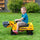 Bulldozer Toy with Steering Wheel & Storage for 2-3 Year-Olds - Yellow