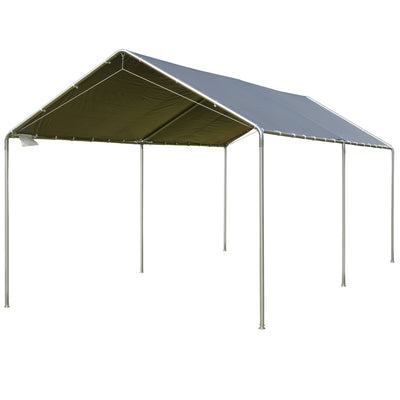 10' x 20' Heavy Duty Carport Garage Car Shelter Galvanized Steel Outdoor Open Canopy Tent