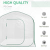 7' x 7' x 6' Portable Walk-in Greenhouse Outdoor Garden Canopy Hot House, Instant Pop-up Setup Zipper Door for Growing Flowers, Herbs, White