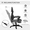 Office Mesh Chair Ergonomic High Back Office Chair Adjustable Height Recliner With Retractable Footrest And Wheels Grey