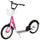 Youth Scooter, Kick Scooter with Adjustable Handlebars, Double Brakes, 16" Inflatable Rubber Tires, Basket, Cupholder, Mudguard Ages 5-12 years old, Pink