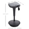 Lift Wobble Stool Standing Chair with 360Â° Swivel, Tilting Balance Chair with Adjustable Height and Saddle Seat for Active Sitting, Grey