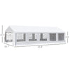 20' x 32'  Outdoor Carport Canopy White Party Tent with Sidewalls