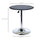 Bistro Table, Round Bar Table with Adjustable Height, Steel Chrome Base  for Home Bar, Kitchen, Dining Room, Pub Table, Black/Chrome